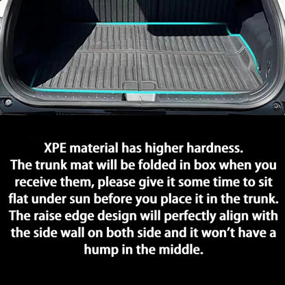 All Weather Trunk Mat For Kia EV6 2022-2024 (All Trims) and 2025 (GT ONLY) XPE Cargo Liner Rear Trunk Mat Odorless Waterproof