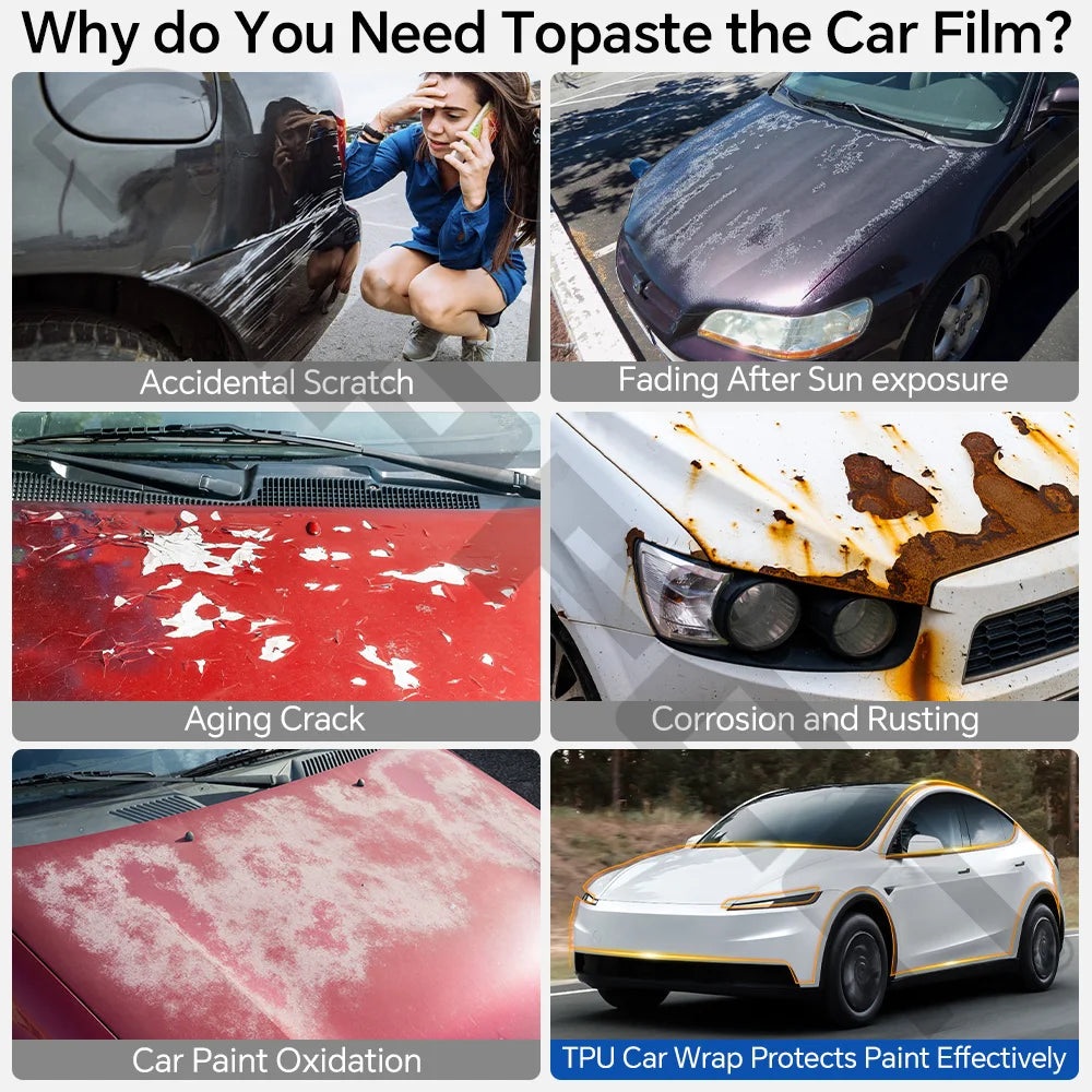 For Tesla Model Y Standard 2026 Clear High Gloss TPU PPF Paint Protection Film Self-Healing Scratch Resistant Invisible Car Wrap