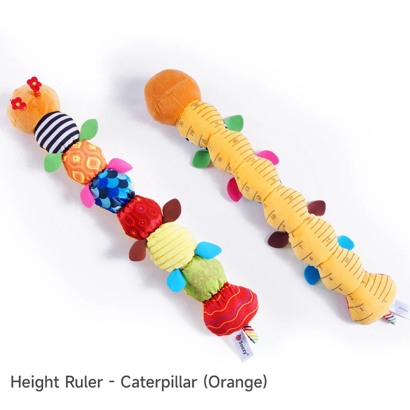 Plush Crocodile Baby Rattle Toy - Stuffed Soft Animal Sensory Infant Educational Interactive Activity Toy