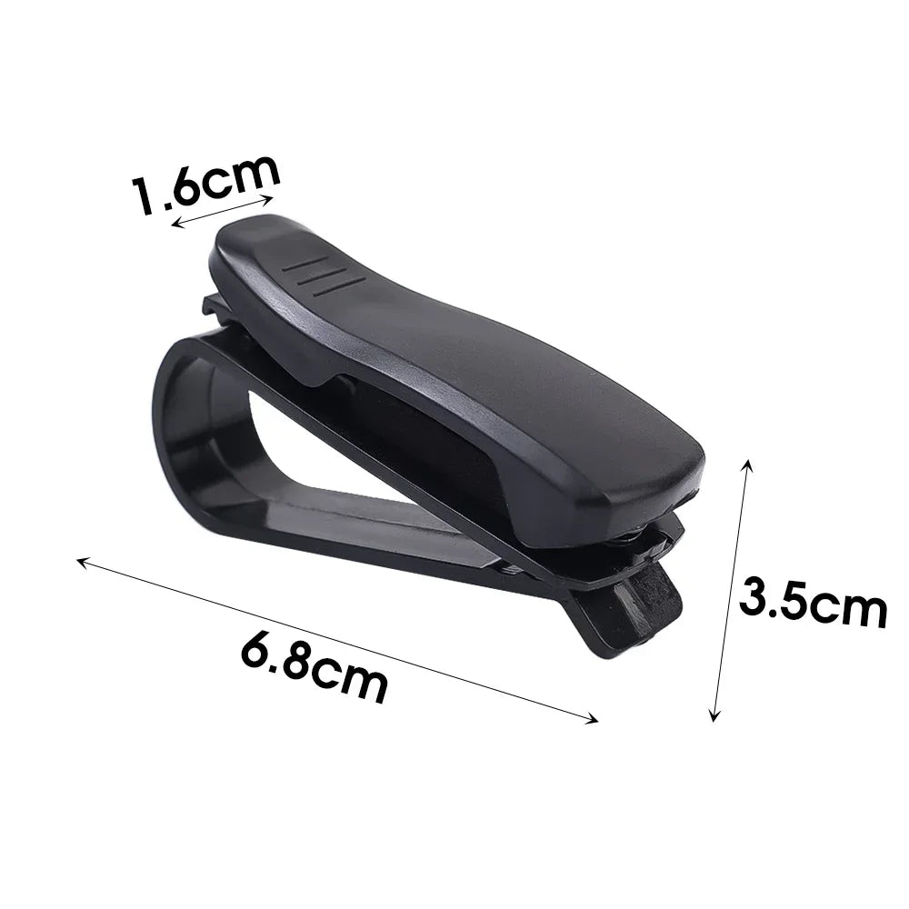 2/1pcs Auto Sun Visor Glasses Box Sunglasses Clip Card Ticket Holder Stand Universal Fastener Case Eyeglasses Car Accessories