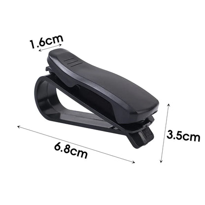 2/1pcs Auto Sun Visor Glasses Box Sunglasses Clip Card Ticket Holder Stand Universal Fastener Case Eyeglasses Car Accessories