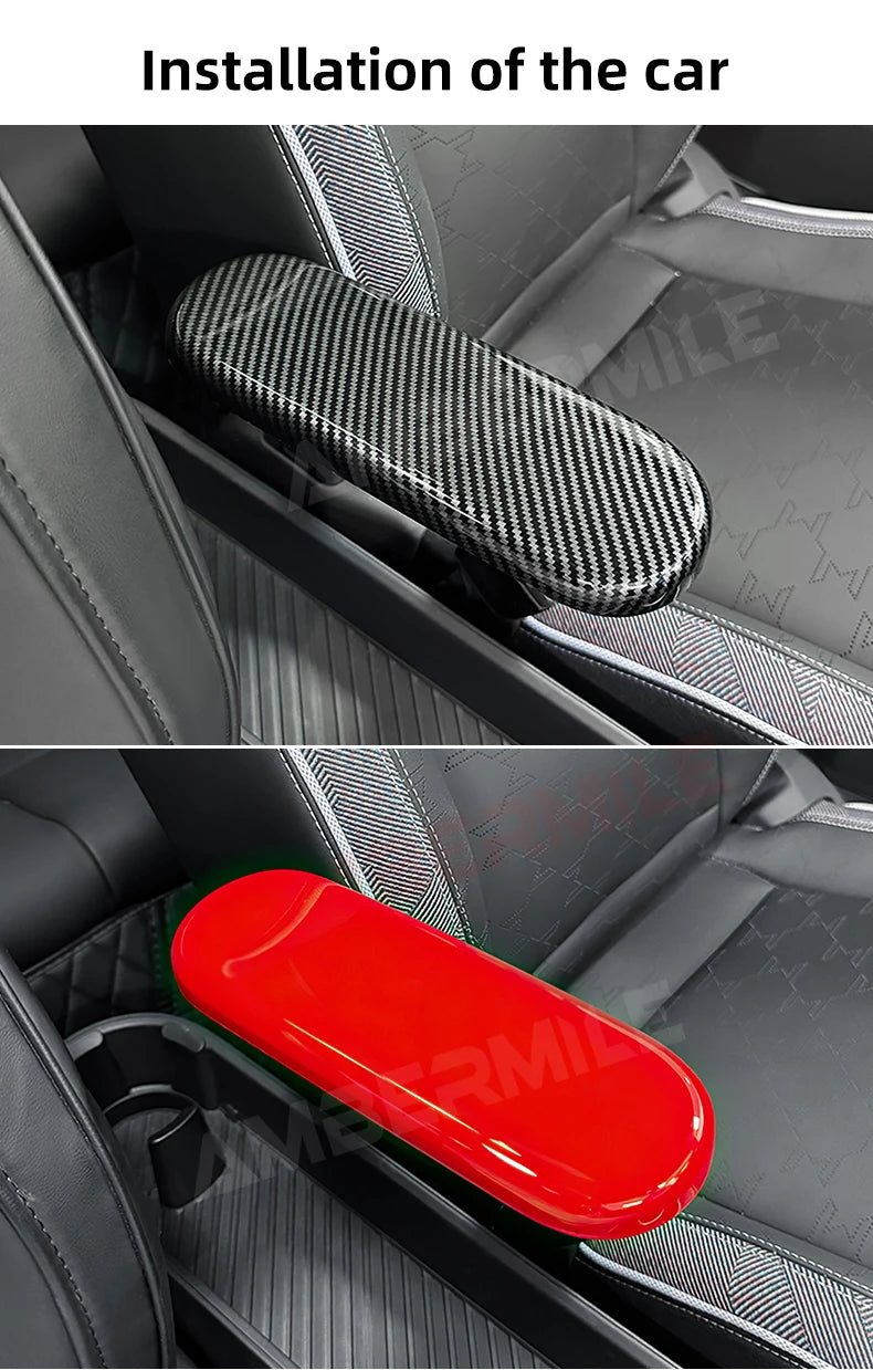 For MINI Cooper E/SE J01 EV Aceman J05 2024 2025 Car Center Console Storage Box Armrest Panel Cover Sticker Interior Accessories