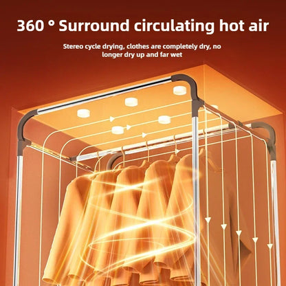 1500W electric clothes dryer new Clothes dryer Home dryer Student dormitory Small folding clothes drying machine Timing