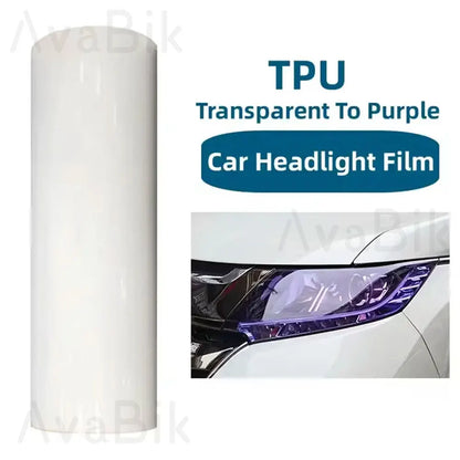 TPU PPF Protection Film Anti-scratch Self-healing White to Purple to Black Color Changing Sticker Can Stretch Strong