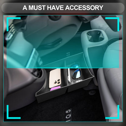 LFOTPP Car Central Storage Box for Hyundai Ioniq 5 2022-2024 Non-slip Rubber Armrest Storage Box Auto Ioniq 5 2024 Accessories