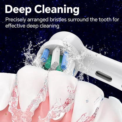 iO Replacement Brush Heads Compatible with Oral B IO 2/3/4/5/6/7/8/9/10 Electric Toothbrush, Cross Clean Toothbrush Head Refill