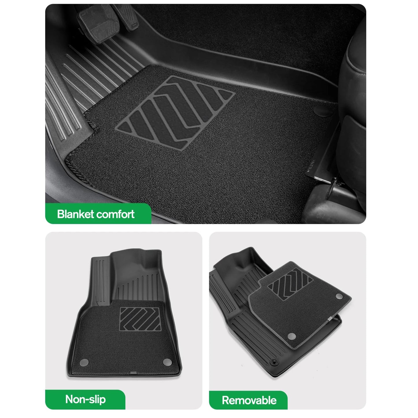TPE Car Floor Mats For New Tesla Model Y 2025 Juniper Luggage Mat Set Waterproof Anti-slip Trunk Mats Floor Liner Backrest Mats