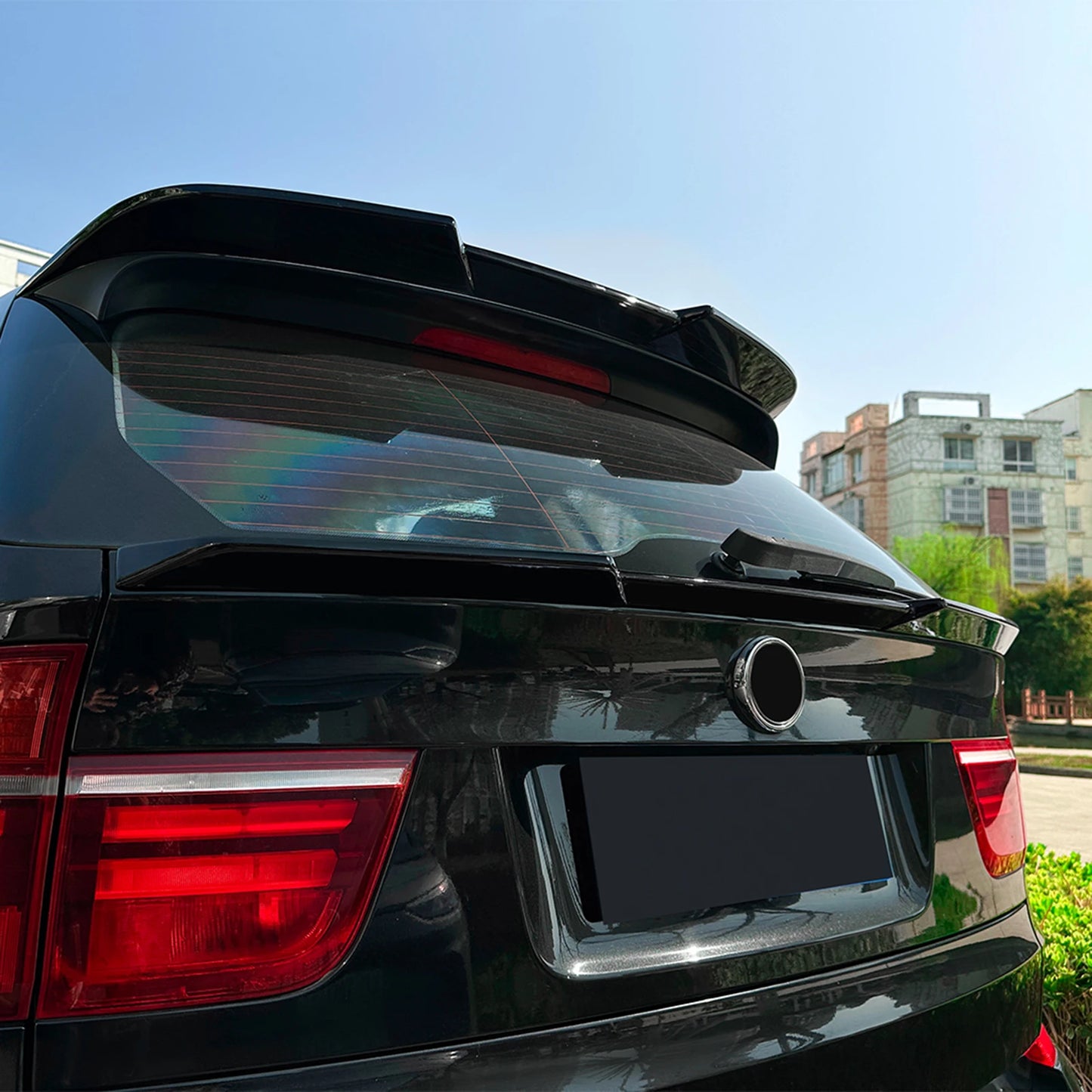 Car Spoiler Wing for BMW X5 E70 2008-2013 Rear Roof Trunk Splitter Tail Fin Guard Board External Decoration Accessories Tuning