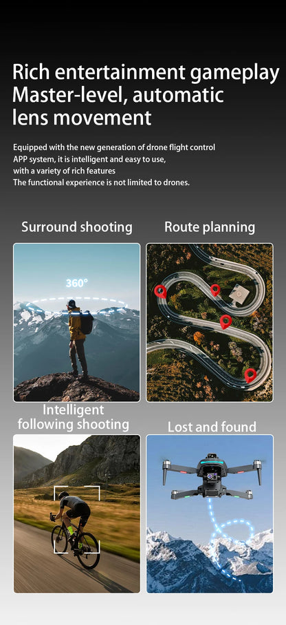 L200 PLUS GPS Drone 5G WIFI Professional 8K 3-axis Gimbal Aerial Brushless Obstacle Avoidance HD Dual Camera Security Drone Toys