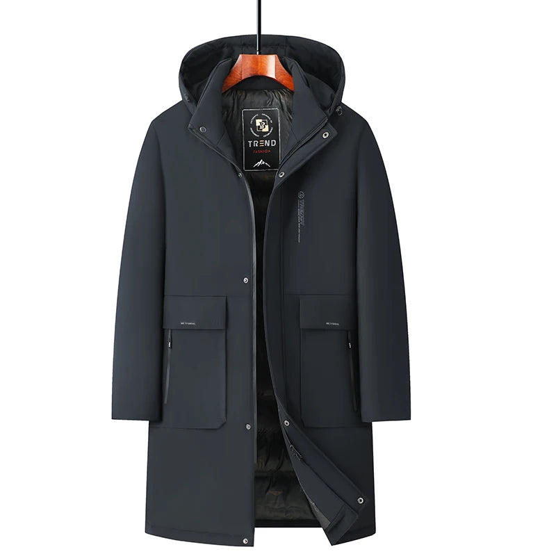 High End Traceless New Brand Business Casual Fashion Men Leather Jacket Faux PU Coats Autumn Winter Men Clothing 2025