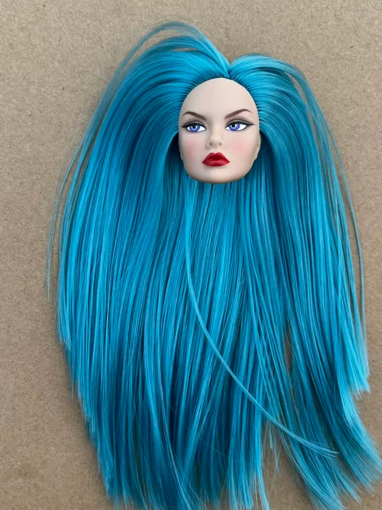 Poppy Good Makeup Head With Beige Yoga Slim Doll Body 1/6 Doll Figures Collective Toys Colorful Hair Doll Heads