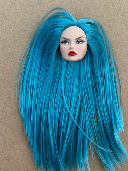 Poppy Good Makeup Head With Beige Yoga Slim Doll Body 1/6 Doll Figures Collective Toys Colorful Hair Doll Heads