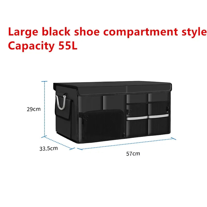 Oxford Cloth Car Storage Box Trunk Storage Organizer Foldable Multifunctional Car Camping Storage Bag Storage Rack