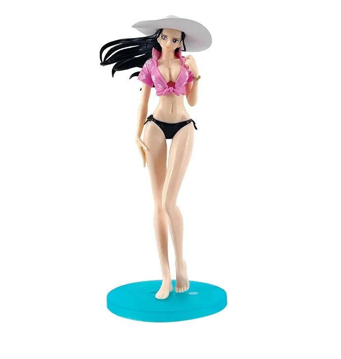 One Piece Anime Figure Nami Shirahoshi Nico Robin Nefertari D Vivi Action Model Pvc Statue Desktop Ornament Collection Toys Gift