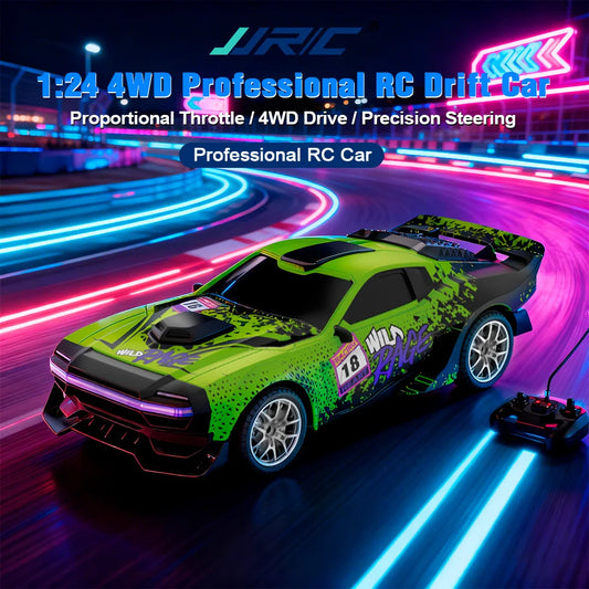 9IMOD RC Drift Car Remote Control Racing Vehicle with Drift Tires LED Headlights 2.4G Rechargeable Battery Indoor Outdoor Toy