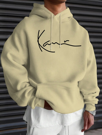 fashion Print Autumn winter models Men's windproof Warm Cotton Oversized Hoodie Outdoor Commuter Women's High Elastic Top