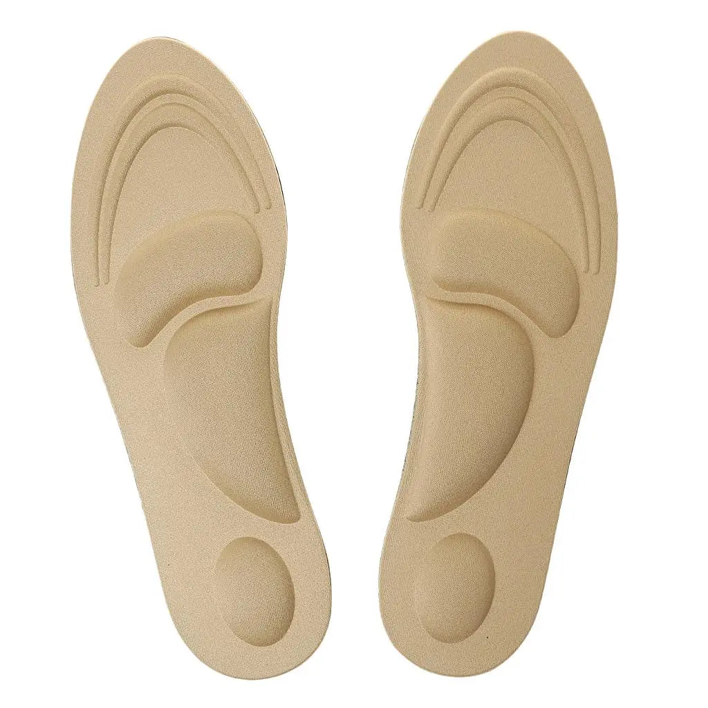 Full Length Relief Insole Flexible Cuttable Arch Insert Pad for Walking Heels Slippers and Sneakers Shoes