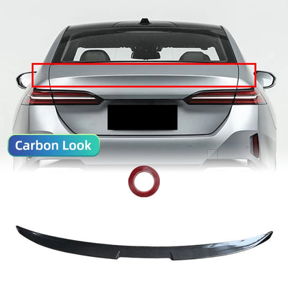 For BMW New 5 Series G60 i5 2024+ 520i 525i 528i 530i 535i MP M4 Style Carbon Glossy Black Rear Trunk Lid Car Roof Spoiler Wing