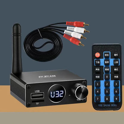 New 2 in 1 Long Range Bluetooth 5.3 Audio Transmitter Receiver RCA 3.5mm AUX Stereo Wireless Adapter For PC TV Headphones Car