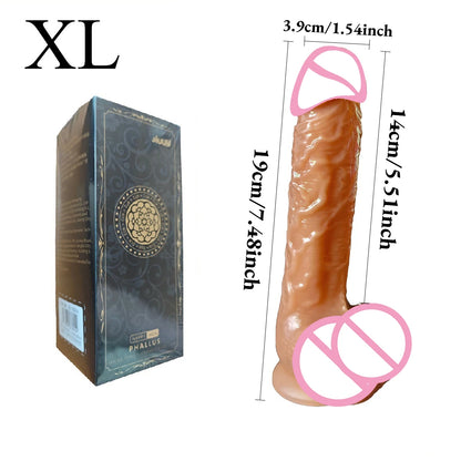 Super Realistic Dildo Waterproof Silicone Penis Adult Sex Toys Anal Vagina Masturbator Dildo with Suction Cup Cock Gode Massager