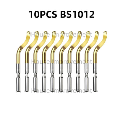 Deburring Tool Set with 11pcs High Speed Steel Swivel Blades Burr Removal Tool for Metal Resin PVC Pipes Copper Plastic Aluminum