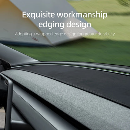 For Tesla Model Y Juniper Suede Leather Dashmat Model 3 Highland Car Dashboard Cover Pad Dash Mat SunShade Carpet Accessories