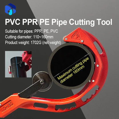 Metal Scissor 14mm-200mm PVC PP PE Bearing Copper Tube Plumbing Cutting Tool Roller Type Stainless Steel Manual Tube Cutter
