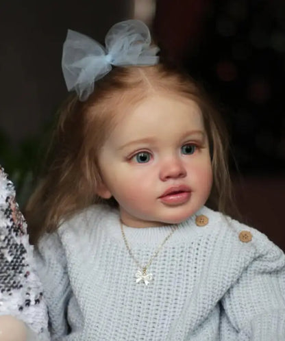65cm Reborn Pippa Doll Kit Toddler Baby Already Painted DIY Doll Parts Handmade High Quality Unassembled Kits with Cloth Body