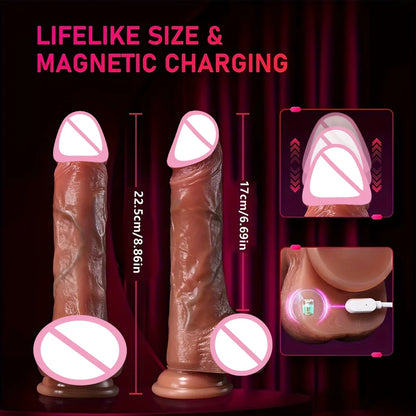 Realistic Dildo Vibrator Big Penis Penetration Anal Adult Sex Toys For Anal Vibration Heating Dick Dildos For Women Masturbation
