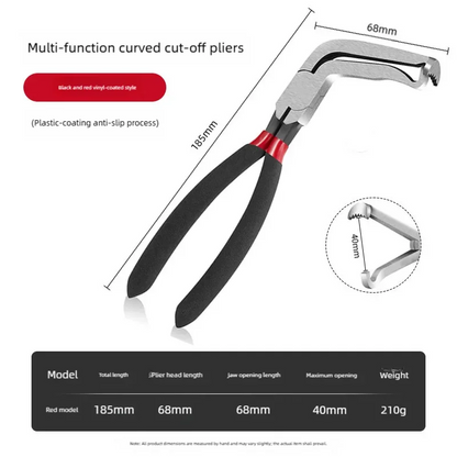 8" 60‑Degree Carbon Steel Electrical Disconnect Pliers Wire Plug Removal Tool for Auto Connectors Sensors Car Truck SUV Repair