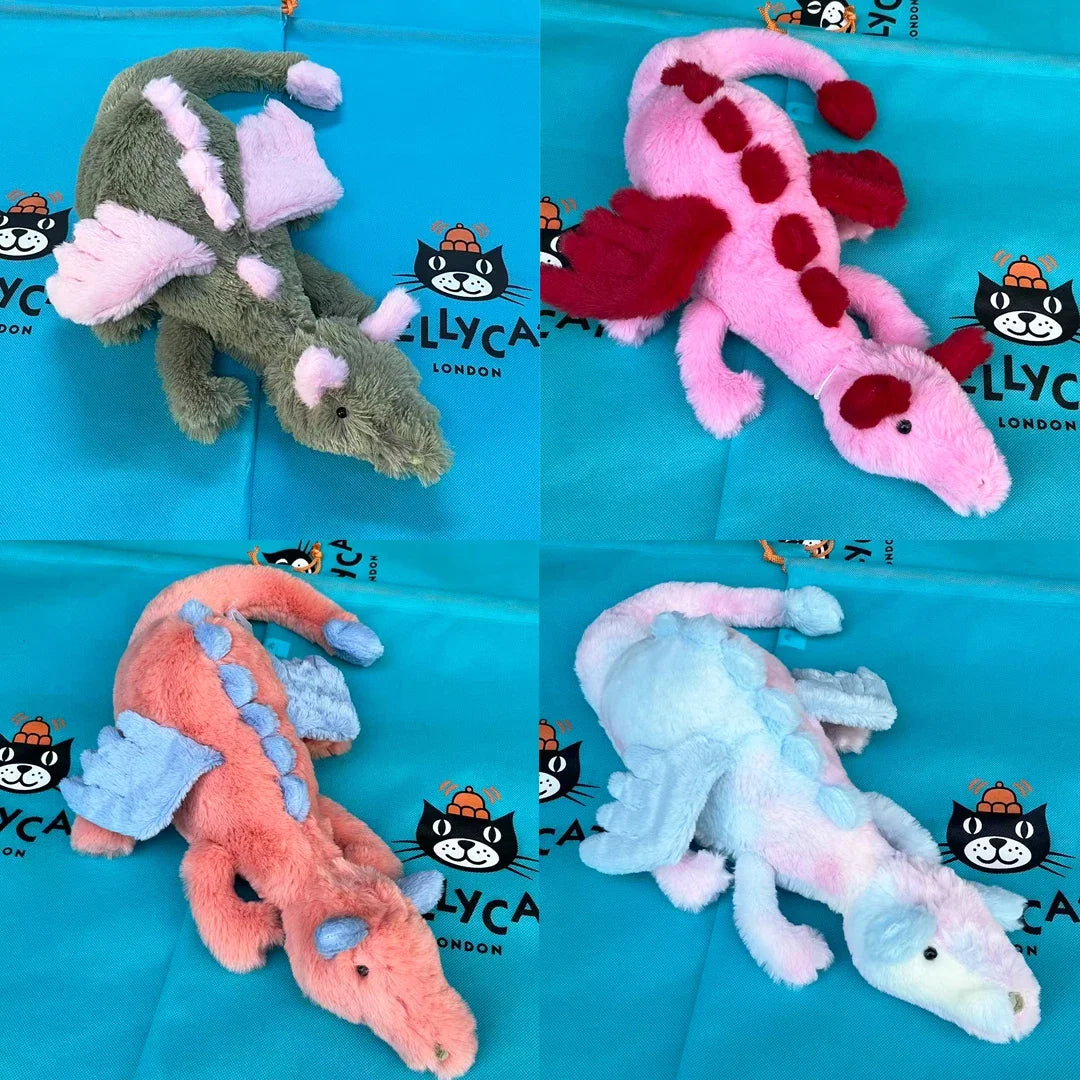 JC Plush Toy Dragon Series Children Cute Warm Birthday Gift Kids Soothing Toy Cute Stuffed Animal Special Home Decor for Friends