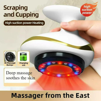 Electric Massage Brush, Universal Body Dredging Device, Scraper, Household Abdominal And Back Massager Scraping Device