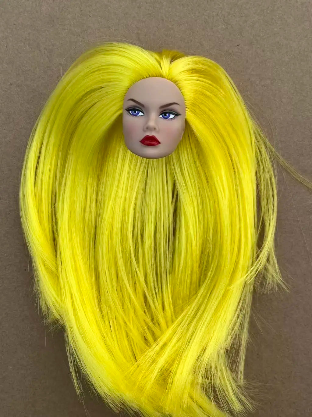 Poppy Good Makeup Head With Beige Yoga Slim Doll Body 1/6 Doll Figures Collective Toys Colorful Hair Doll Heads