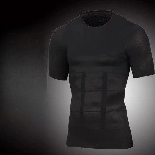New Slimming Body Shaper Chest Binder Slimming Waist Vest  Men's T-shirt Vest Sleeveless Fitness Sports Clothes Vest Sleeveless