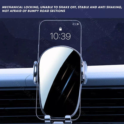 For Mercedes Benz CLA 200 2013-2019 Car Phone Holder 360 Rotatable Silicone Non-Slip 15W Wireless Charging Cars Accessories