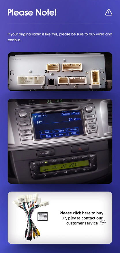 For Toyota Fortuner HILUX Revo Vigo 2007-2015 Multimedia Video Player Stereo GPS Android 16 2din Carplay Car Radio