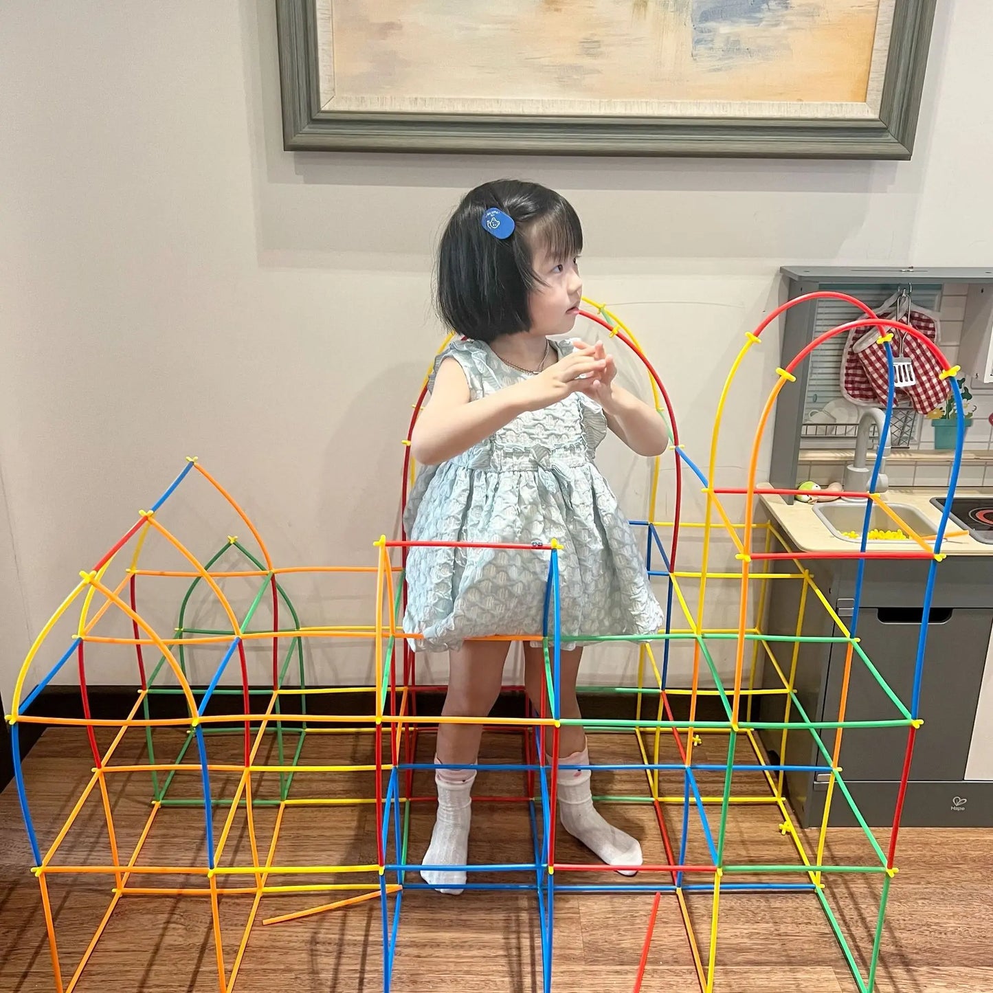 Soft Straw Magic Smart Stick Building Block Construction Puzzle Home School Children'S Toy Construction Puzzle Educational Toys