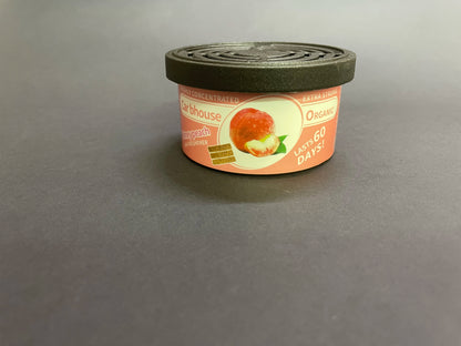 organic air freshener tank, bubble gum scent, 3 anti-spill blocks per can, perfect for car scent, new car scent