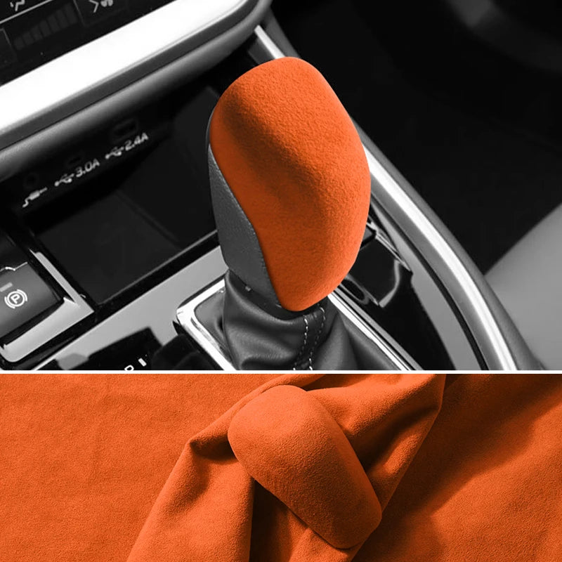 Made of Alcantara For Subaru Impreza WRX 2023 Outback Forester Crosstrek Car Center Console Gear Shift Boot Interior Accessory