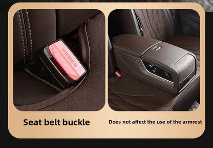 Sporty Universal Car Seat Cover Four Season Auto Perforated Leather Breathable Anti-Slip Covers Cushion SUV Car Seat Protection