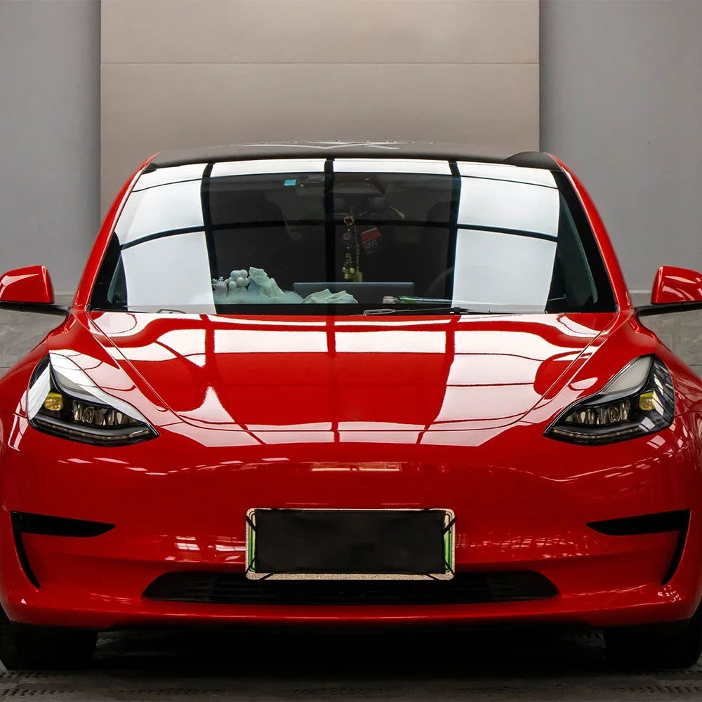 High Gloss Glossy Red Wrap Vinyl Film Car Whole Body DIY PVC Color Change Sticker Protective Cover Decal Auto Tuning Accessories