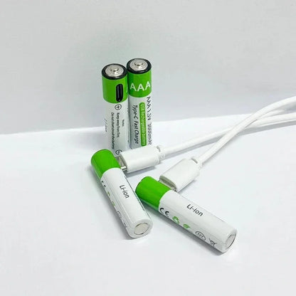 2025NEW Lithium-Ion Battery Type-C Rechargeable High-Capacity Battery AA&AAA Battery For remote control, mouse, electric toys