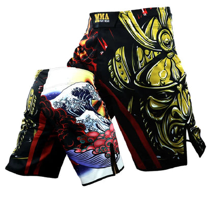 Fighter Jujitsu Sports 5-point Length Shorts Gym Jujitsu Taekwondo Thai Boxing Shorts Fighter Dress MMA Boxing Pants Size XXS-XL