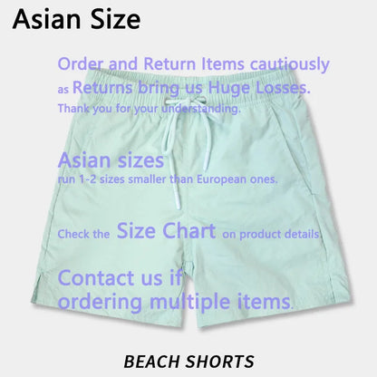 2026 Square Compass Rose Patch Italian Luxury Brand Style 3 Labels Shorts Men's Elastic Waist Drawstring 4 Inch Beach Shorts