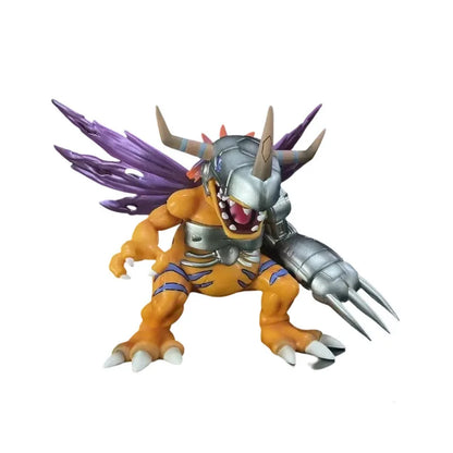 Digimon Metal Greymon Anime Figure Pvc Collectible Model Statue Desktop Decoration For Anime Fans And Collection Enthusiasts