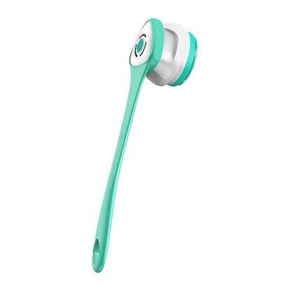 HOMEFISH Waterproof Electric Massage Shower Brush Multifunctional Long Handle Back Scrubbing Facial Washing Device for Bathroom