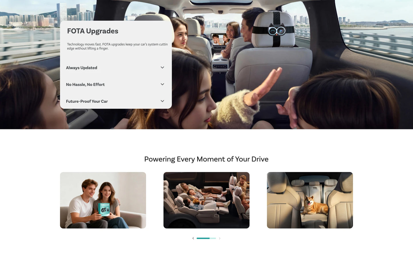Ottocast Cabin Care Wireless Carplay Adapter Baby Car Camera for Backseat 1080P 150° Wide Angle Night Vision Back‑Seat Monitor