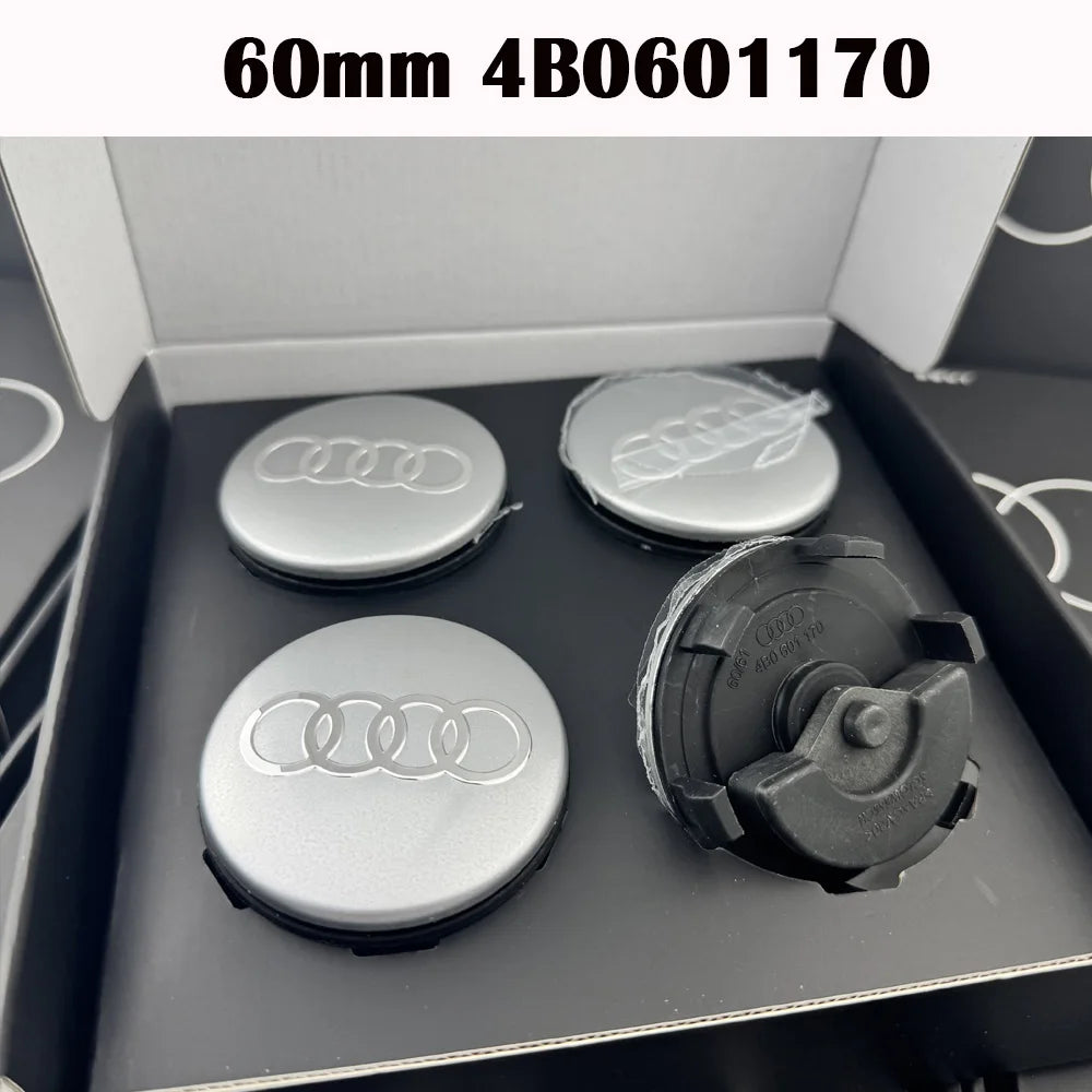 Car Floating 4pcs 60/61/68/69mm Wheel Hub Caps Hubcap Badge Styling For Audi B5 B6 B7 B8 A3 8P 8V 8L A5 A6 C6 C5 C7 A1 A7 A8 Q