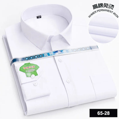 Men's Long Sleeve Casual Shirts Fashion Print Cotton Standard Fit Button Pocket Soft Shirts For Man Office Business Dress New