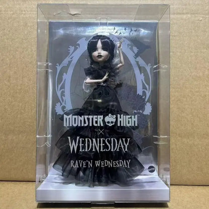 Original Monster High High School Wednesday Third Generation G3 Ghost Doll Doll, Mobile Collection HXH77 Christmas Gift